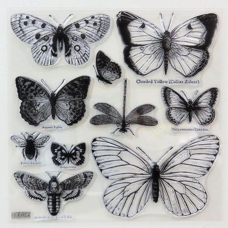 Butterflies - IOD Stamps - 12x12 sheet