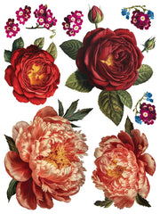 Collage de Fleurs - IOD Transfers - (8) 12x16 sheets