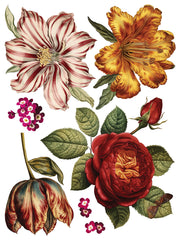 Collage de Fleurs - IOD Transfers - (8) 12x16 sheets