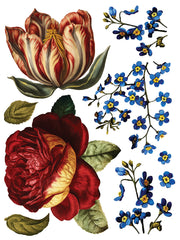 Collage de Fleurs - IOD Transfers - (8) 12x16 sheets