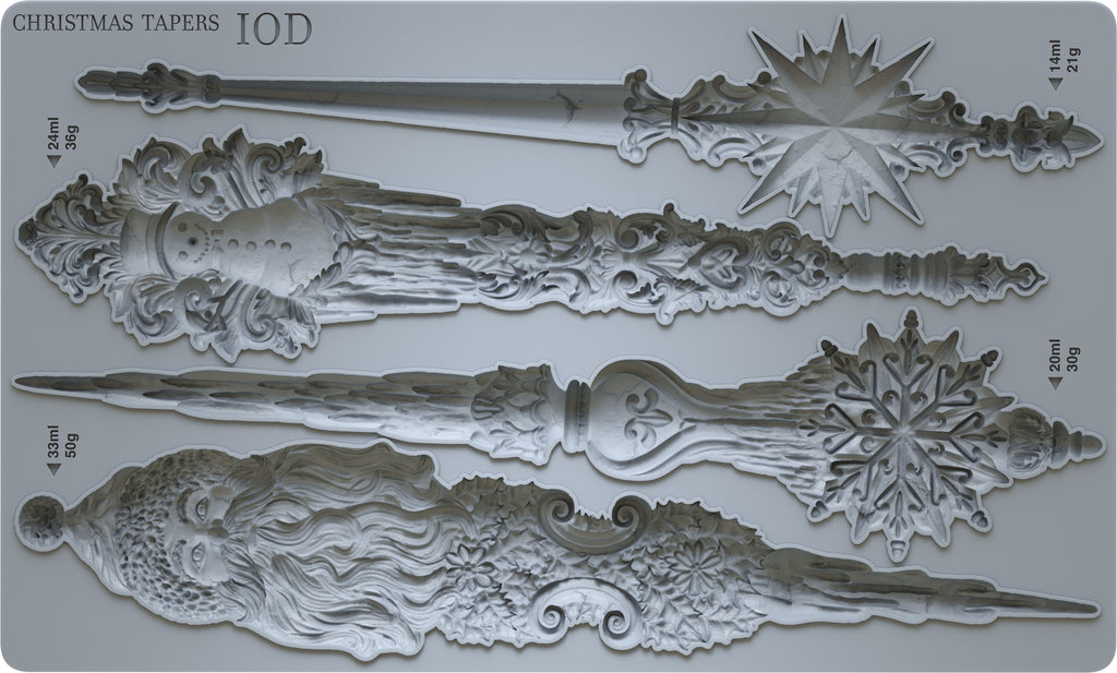 Christmas Tapers - IOD Decor Moulds - 6x10