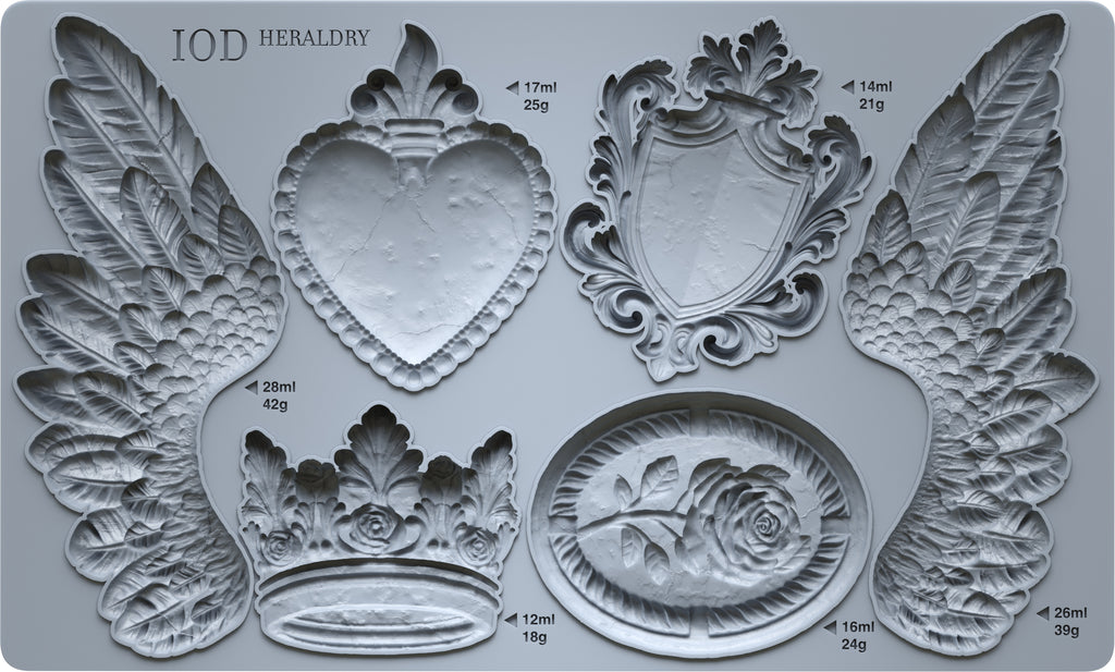 Heraldry - IOD Moulds - 6x10