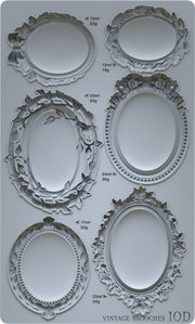 Vintage Brooches - IOD Moulds - 6 x 10