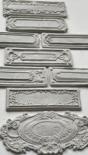 Conservatory Labels - IOD Decor Moulds - 6x10
