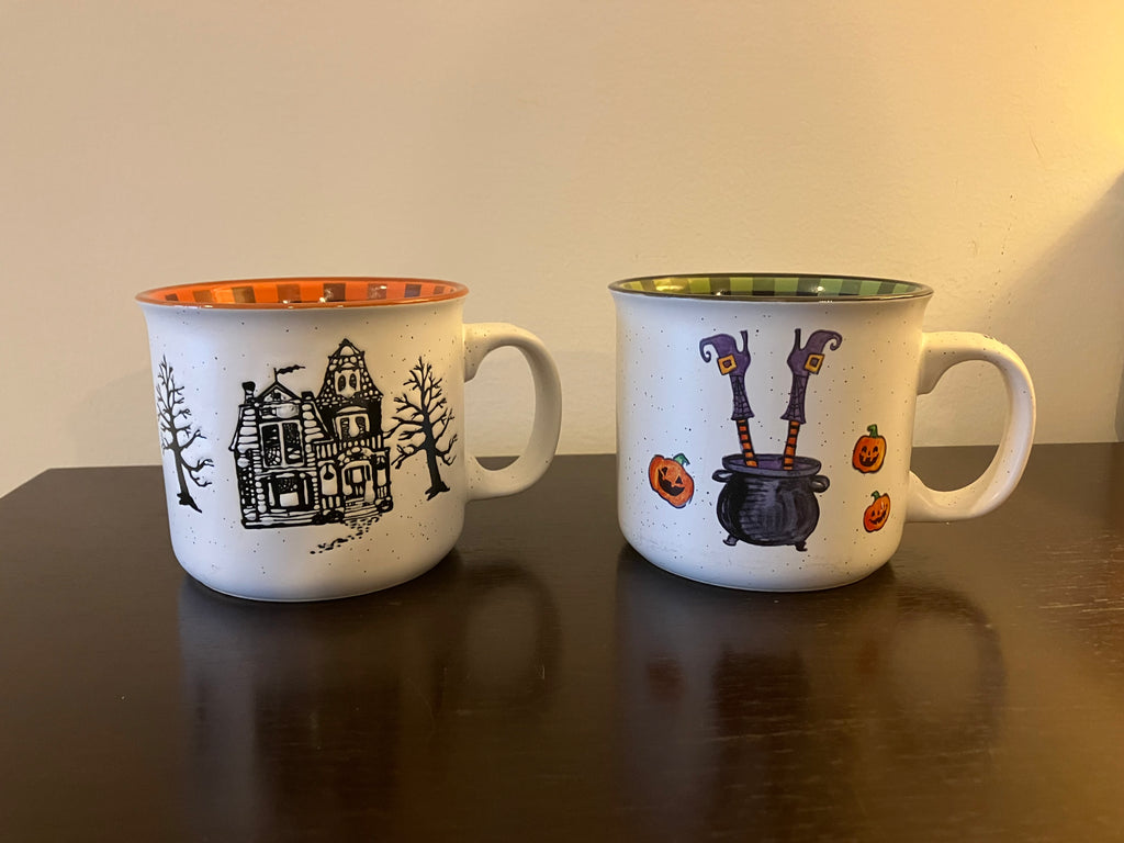 Cobwebs and Cauldrons Halloween Mug Set