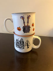 Cobwebs and Cauldrons Halloween Mug Set