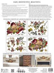 Floral Anthology - IOD Transfers - (4) 12x16 sheets
