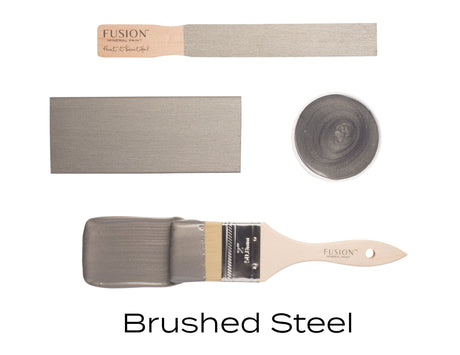 Brushed Steel - Fusion Mineral Paint Metallics