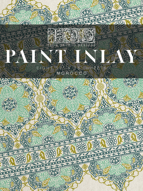 Morocco - IOD Paint Inlays - (8)12x16 sheets *Limited Release*