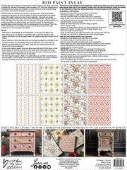 Lattice Rose - IOD Paint Inlays - (8) 12x16 sheets *Limited Release*