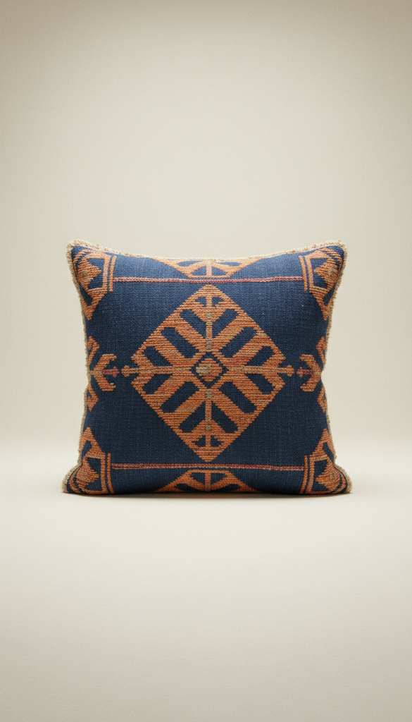 Vintage-Inspired Linen Throw Pillow