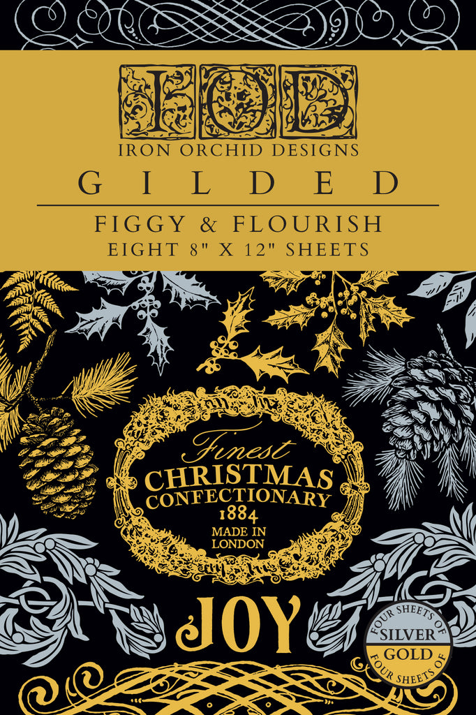 Figgy & Flourish - IOD Gilded Foil Transfer - (8) 8x12 pages