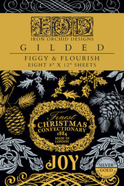 Figgy & Flourish - IOD Gilded Foil Transfer - (8) 8x12 pages