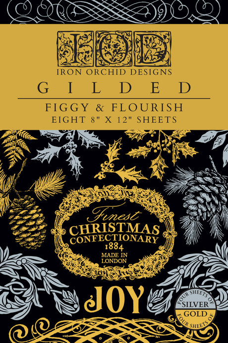 Figgy & Flourish - IOD Gilded Foil Transfer - (8) 8x12 pages