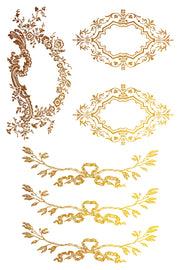 Petits Ornements - IOD Foil Transfer - (8) 8 x 12 sheets