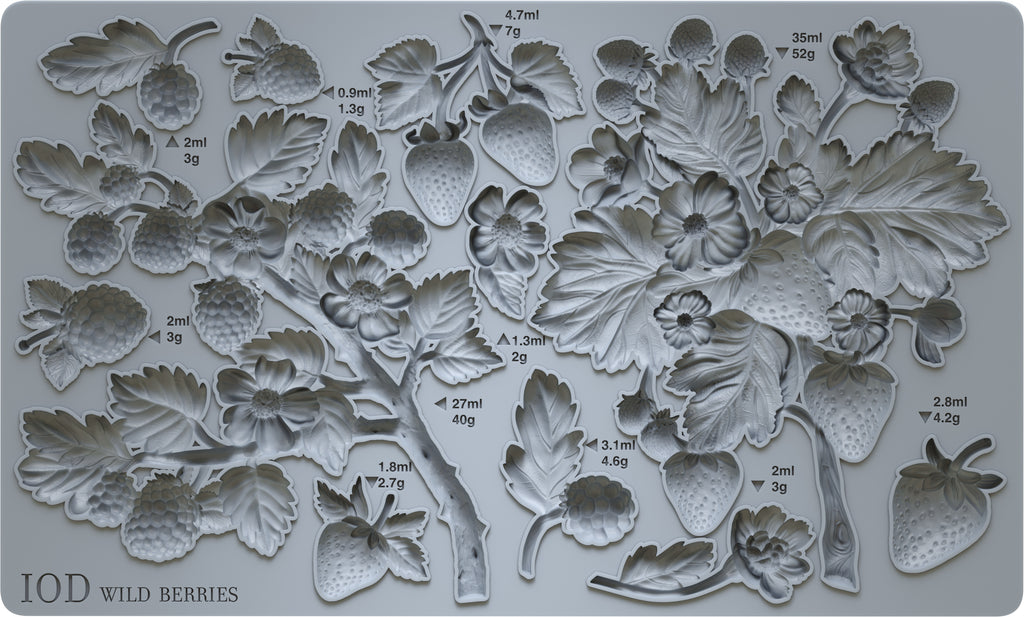 Wild Berries - IOD Moulds - 6 x 10