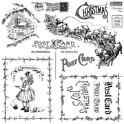 Christmas Post - IOD Stamps - 12x12 sheet