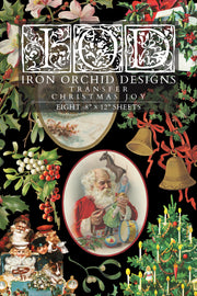 Christmas Joy - IOD Transfers - (8) 8x12 sheets
