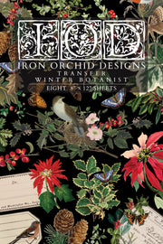 Winter Botanist - IOD Transfer - (8) 8x12 pages