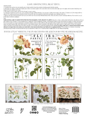 Flora Parisiensis - IOD Transfers - (4) 12x16 sheets