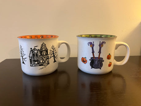 Cobwebs and Cauldrons Halloween Mug Set