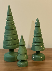 Ragon House Wood Tree 3 pc set (12", 9", 6")