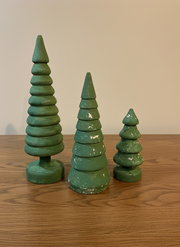 Ragon House Wood Tree 3 pc set (12", 9", 6")