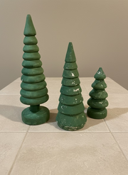 Ragon House Wood Tree 3 pc set (12", 9", 6")