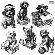 IOD stamps - Christmas Pups 12x12 *Limited Edition*