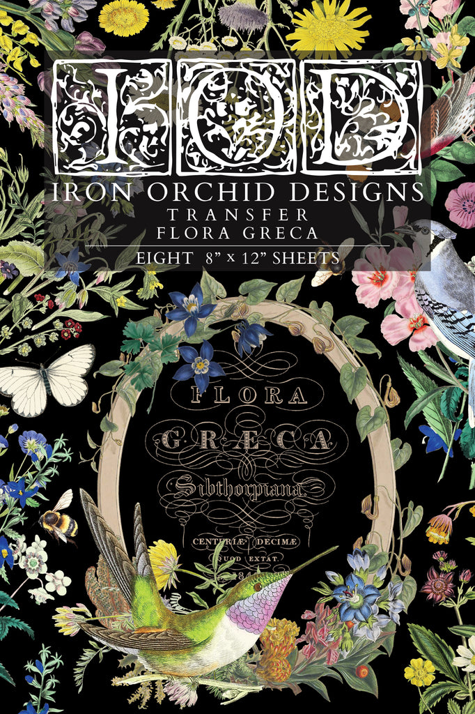 Flora Greca - IOD Transfer - (8) 8 x 12 pages