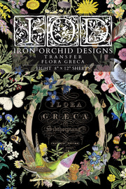 Flora Greca - IOD Transfer - (8) 8 x 12 pages