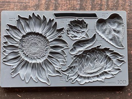IOD mould - Sunflowers 6x10 Decor Moulds