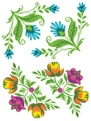 Vida Flora - IOD Paint Inlays - (8)12x16 sheets *Limited Release*