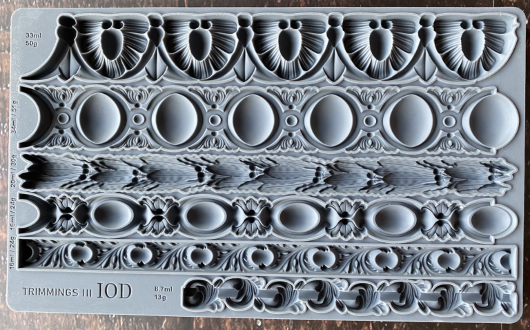 IOD mould - Trimmings 3 6x10 Decor Moulds